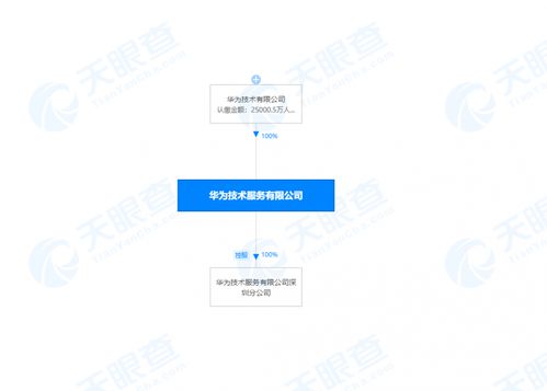 工商变更 华为技术服务注册资本增至约2.5亿人民币,增幅约为66.6
